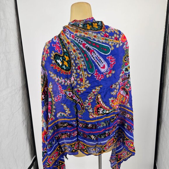 Vera Bradley Womens Colorful Paisley Pattern Scarf Shawl Wrap - Picture 7 of 10